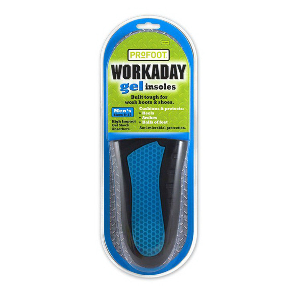 Profoot Workaday Gel Insoles For Men 8-13, 1 Pair